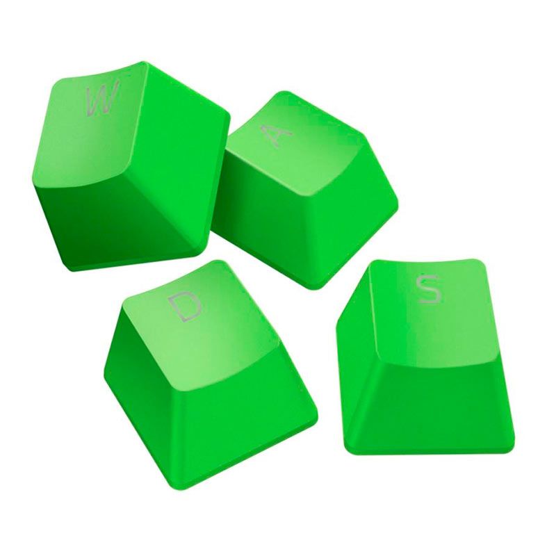 Conjunto de Teclas Razer PBT Doubleshot + Cabo USB-C Para USB-A, Verde, RC21-01490700-R3M1