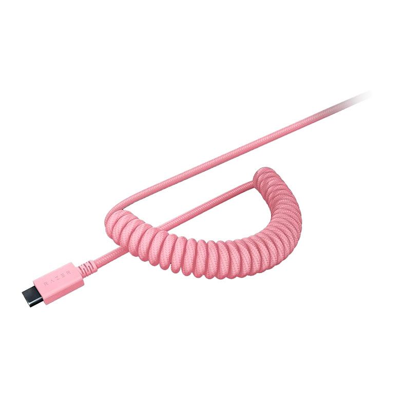Conjunto de Teclas Razer PBT Doubleshot + Cabo USB-C Para USB-A, Rosa, RC21-01491000-R3M1