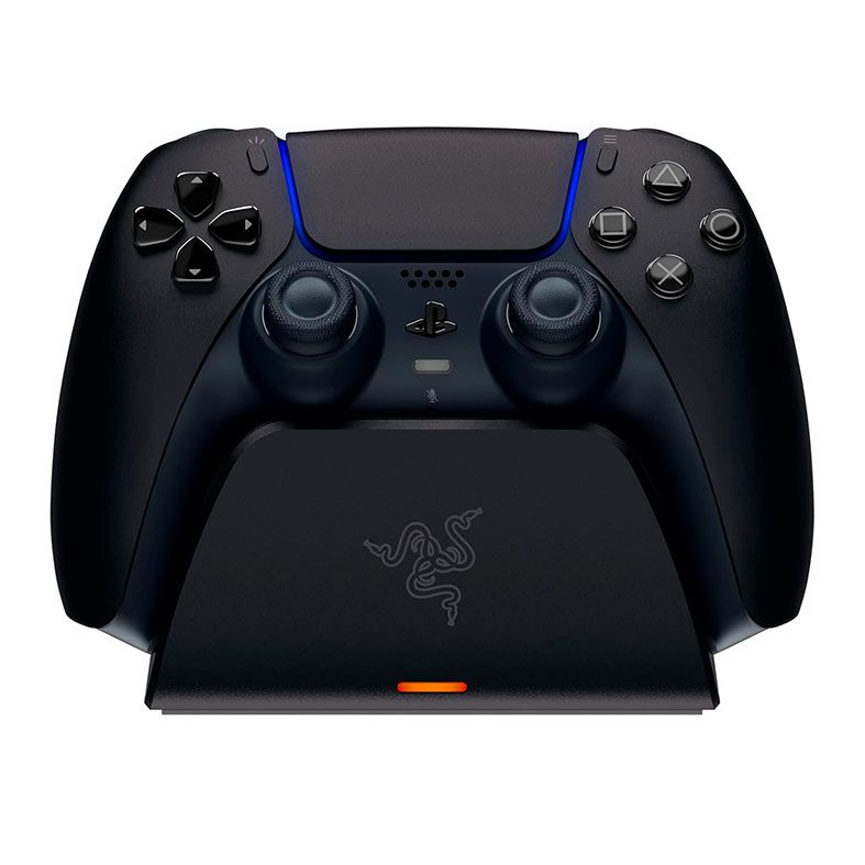 Base Razer Quick Charging Stand Para PS5, Wireless, USB, Preta, RC2101900200R3U1