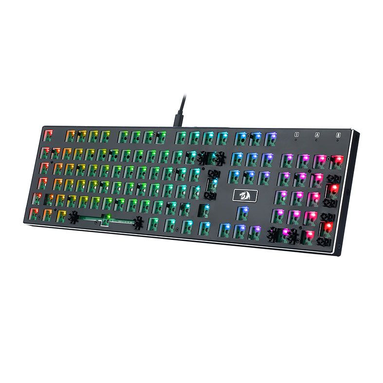 Teclado Redragon Devarajas Barebone Edition, RGB, Preto, RD-BBK556