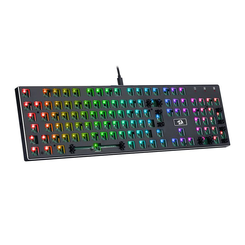 Teclado Redragon Devarajas Barebone Edition, RGB, Preto, RD-BBK556