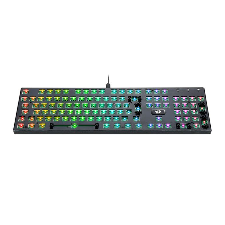 Teclado Redragon Devarajas Barebone Edition, RGB, Preto, RD-BBK556