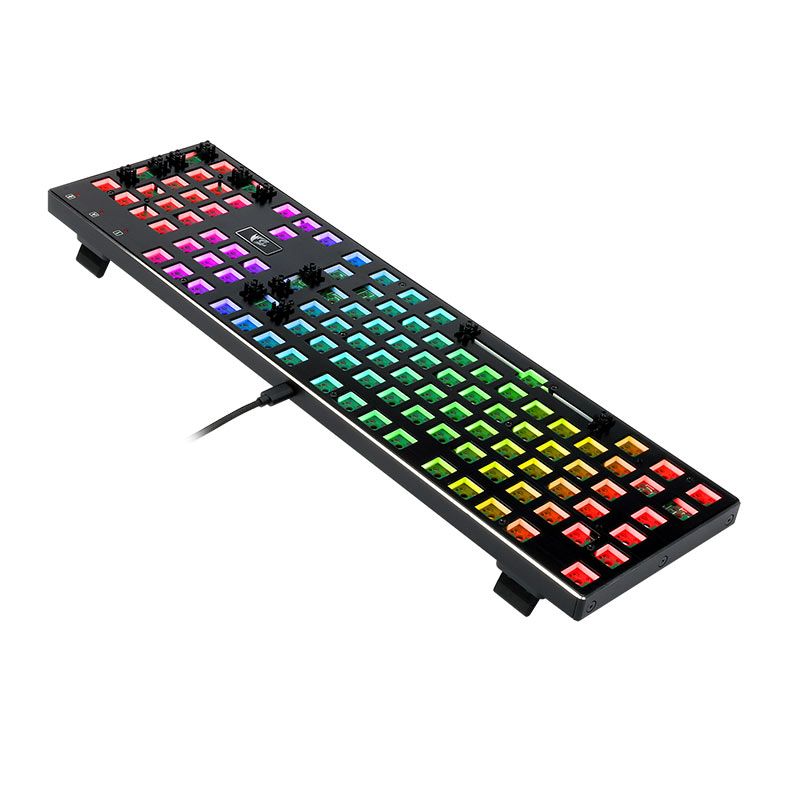 Teclado Redragon Devarajas Barebone Edition, RGB, Preto, RD-BBK556