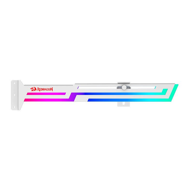 Suporte Para Placa de Video Redragon RD-GCP03, RGB, Branco, RD-GCP03W