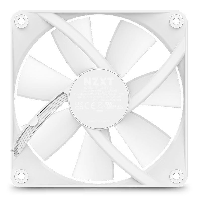 Ventoinha NZXT F120RGB CORE, 120mm, Branco, RF-C12SF-W1