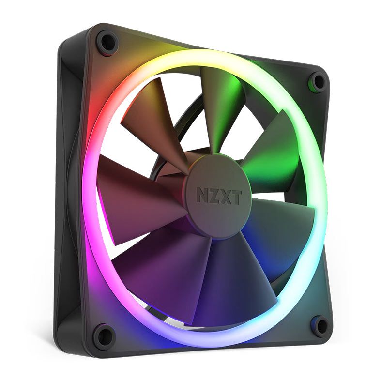 Ventoinha NZXT F120 RGB, 120mm, Preta, RF-R12SF-B1