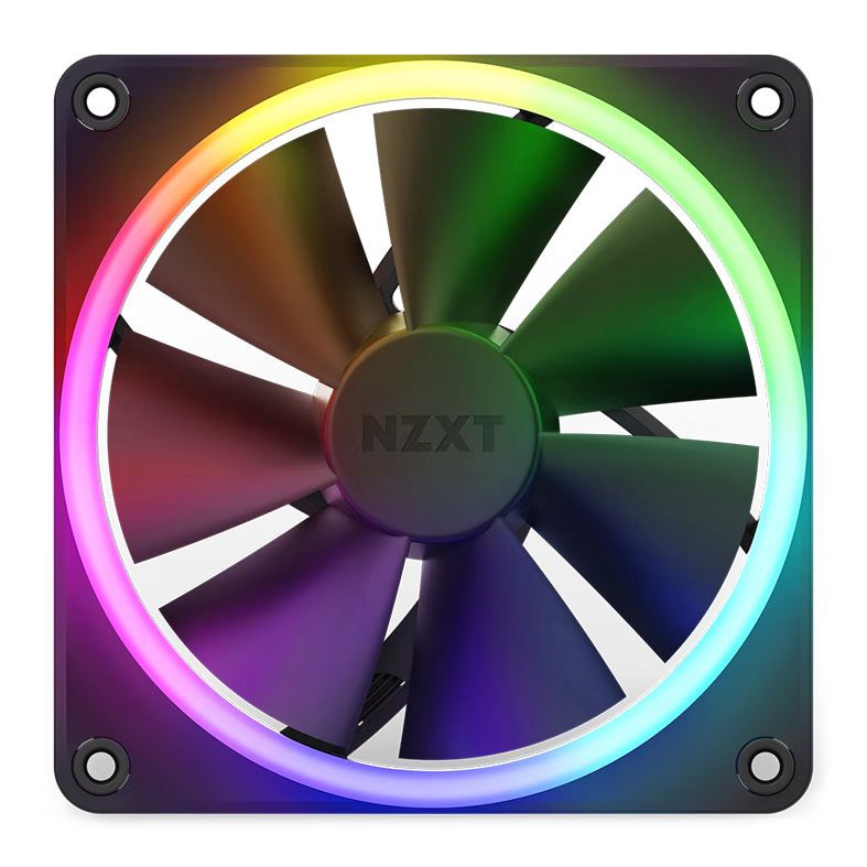 Ventoinha NZXT F120 RGB, 120mm, Preta, RF-R12SF-B1