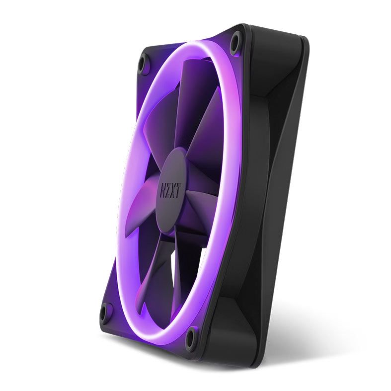 Ventoinha NZXT F120 RGB, 120mm, Preta, RF-R12SF-B1