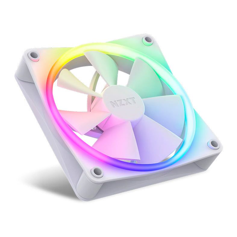 Kit Ventoinhas NZXT F120 RGB, 3x120mm, Branco, RF-R12TF-W1