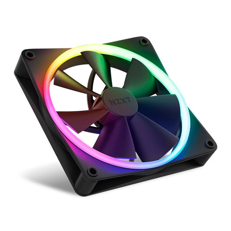 Kit Ventoinhas NZXT F140 RGB, 2x140mm, Preto, RF-R14DF-B1