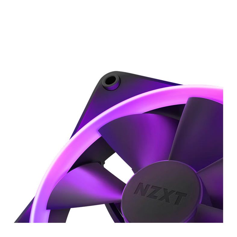 Kit Ventoinhas NZXT F140 RGB, 2x140mm, Preto, RF-R14DF-B1
