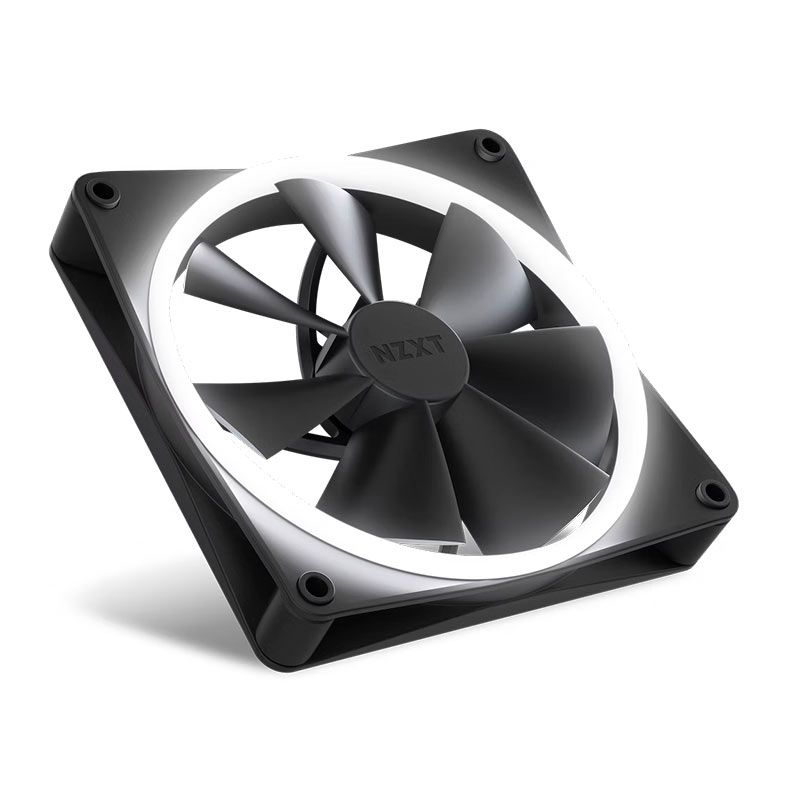 Ventoinha NZXT F140 RGB, 140mm, Preta, RF-R14SF-B1