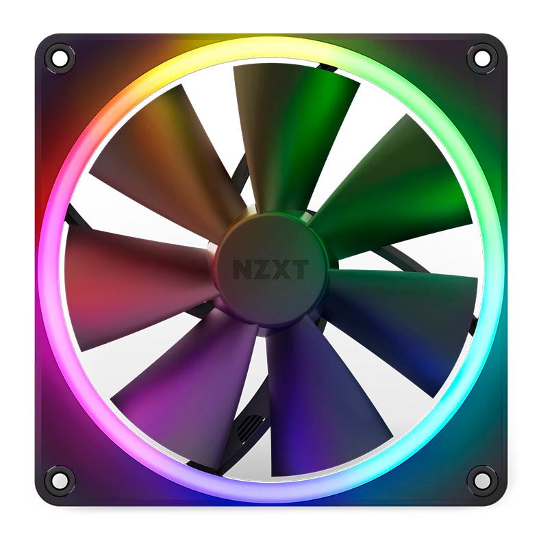 Ventoinha NZXT F140 RGB, 140mm, Preta, RF-R14SF-B1