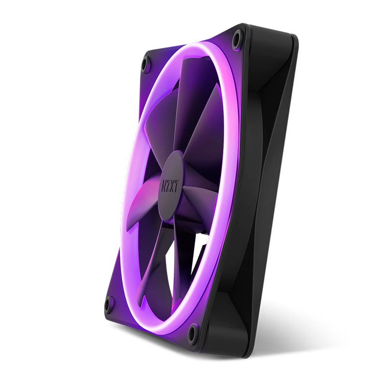 Ventoinha NZXT F140 RGB, 140mm, Preta, RF-R14SF-B1