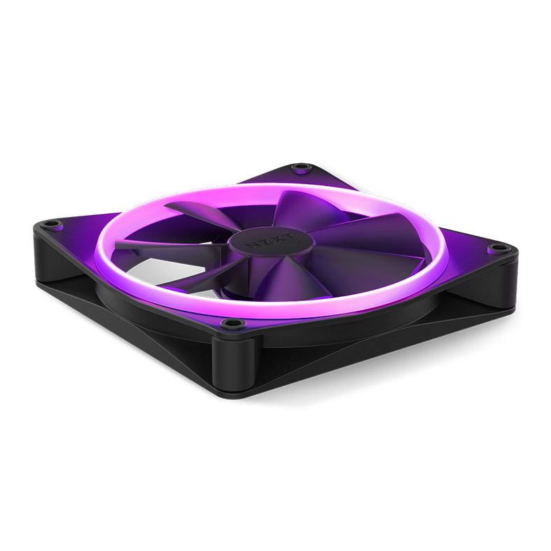 Ventoinha NZXT F140 RGB, 140mm, Preta, RF-R14SF-B1