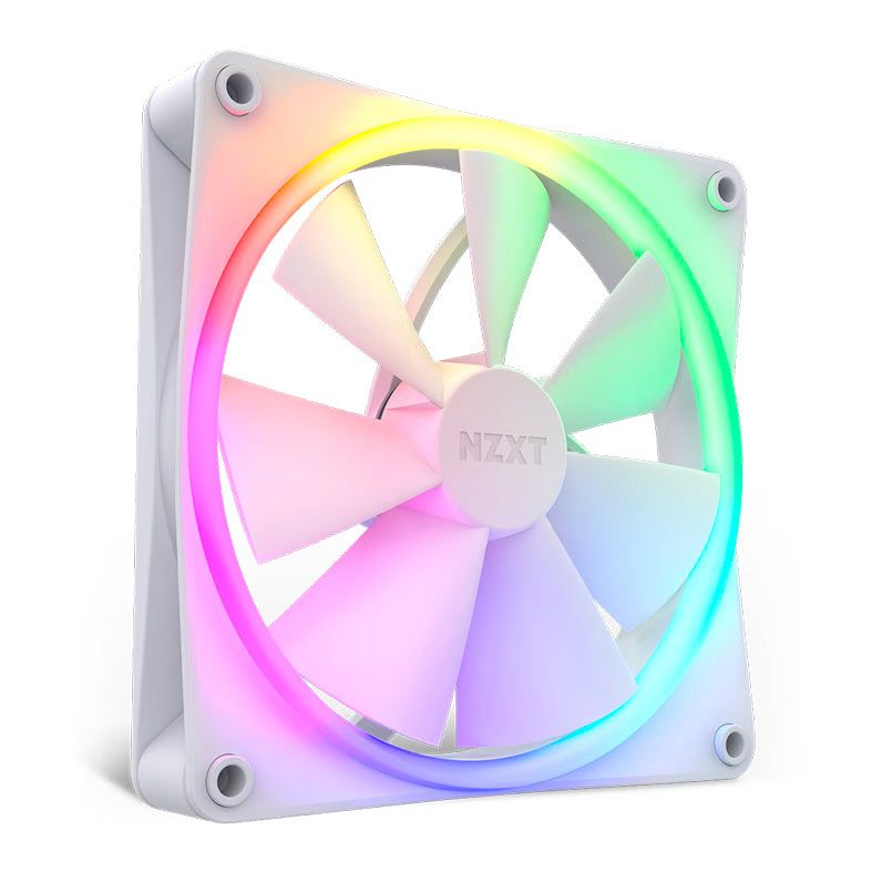 Ventoinha NZXT F140 RGB, 140mm, Branca, RF-R14SF-W1