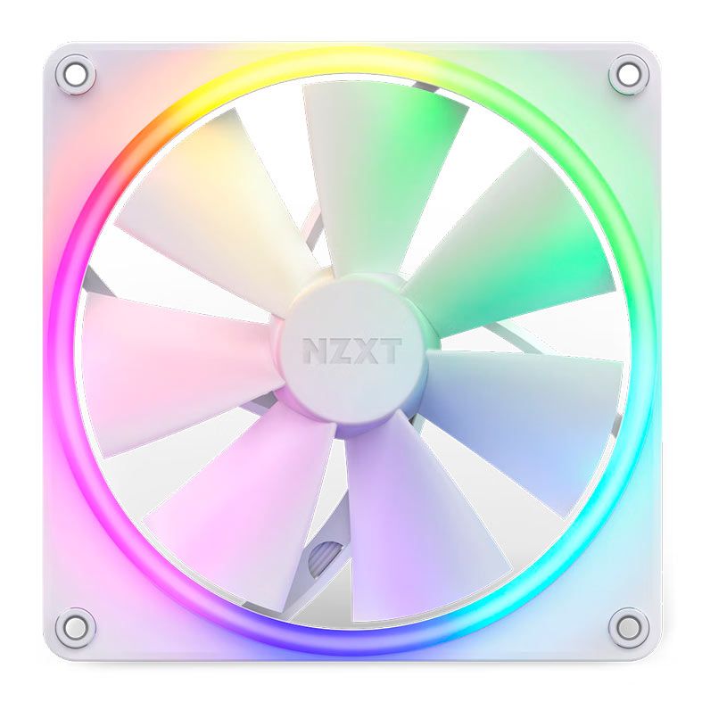 Ventoinha NZXT F140 RGB, 140mm, Branca, RF-R14SF-W1