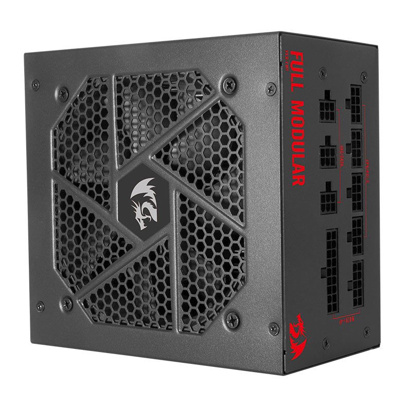 Fonte Redragon RGPS-750W, Full-Modular, 80 Plus Gold, Preto, RGPS-750W