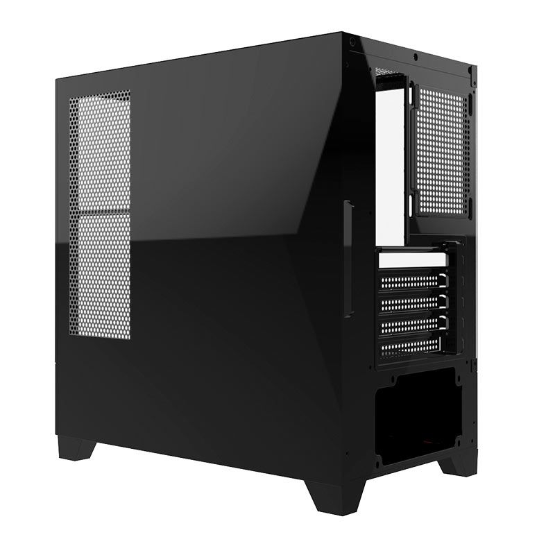 Gabinete Gamer Alseye Rider, Mid-Tower, Lateral de Vidro, Preto, RIDER-B