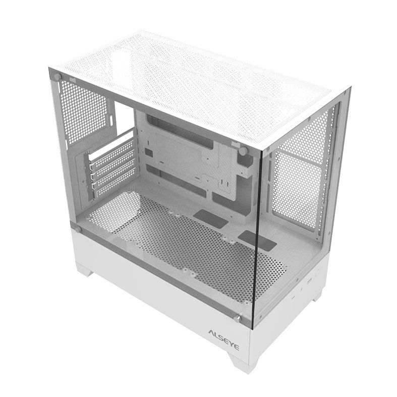 Gabinete Gamer Alseye Rider, Mid-Tower, Lateral de Vidro, Branco, RIDER-W