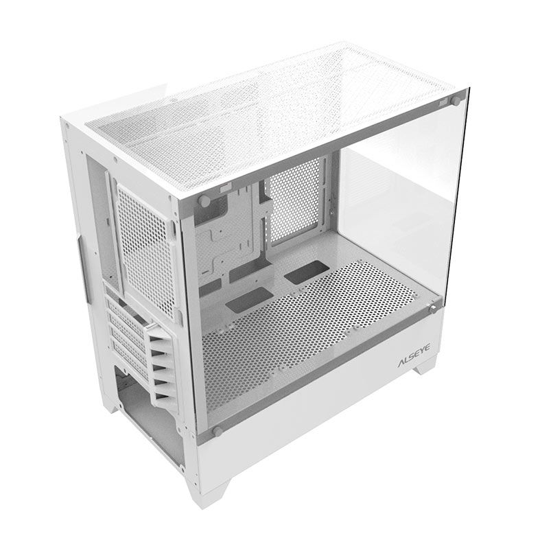 Gabinete Gamer Alseye Rider, Mid-Tower, Lateral de Vidro, Branco, RIDER-W