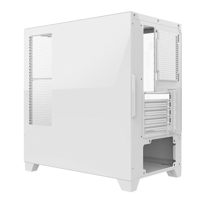 Gabinete Gamer Alseye Rider Mid Tower Lateral De Vidro Branco Rider