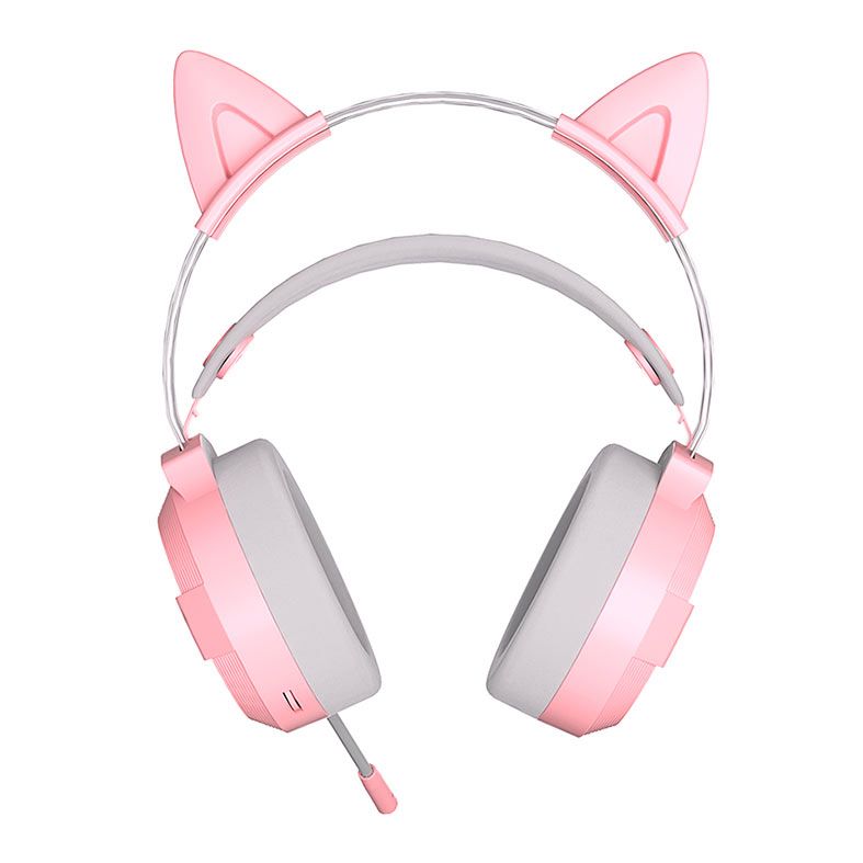 Headset Gamer Royal Kludge E6000, Drivers 50mm, Rosa, RK-E6000-PK