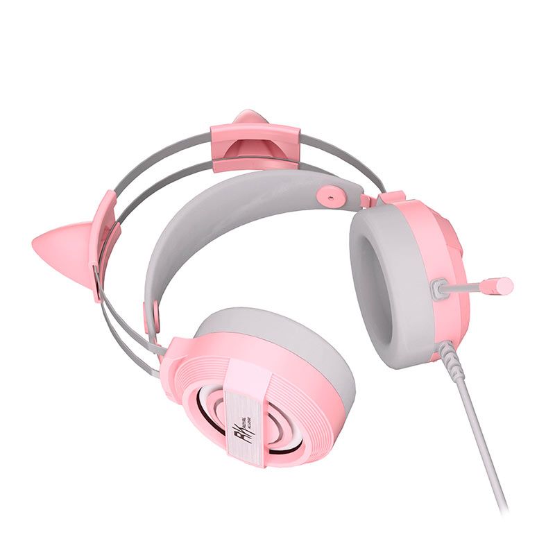 Headset Gamer Royal Kludge E6000, Drivers 50mm, Rosa, RK-E6000-PK