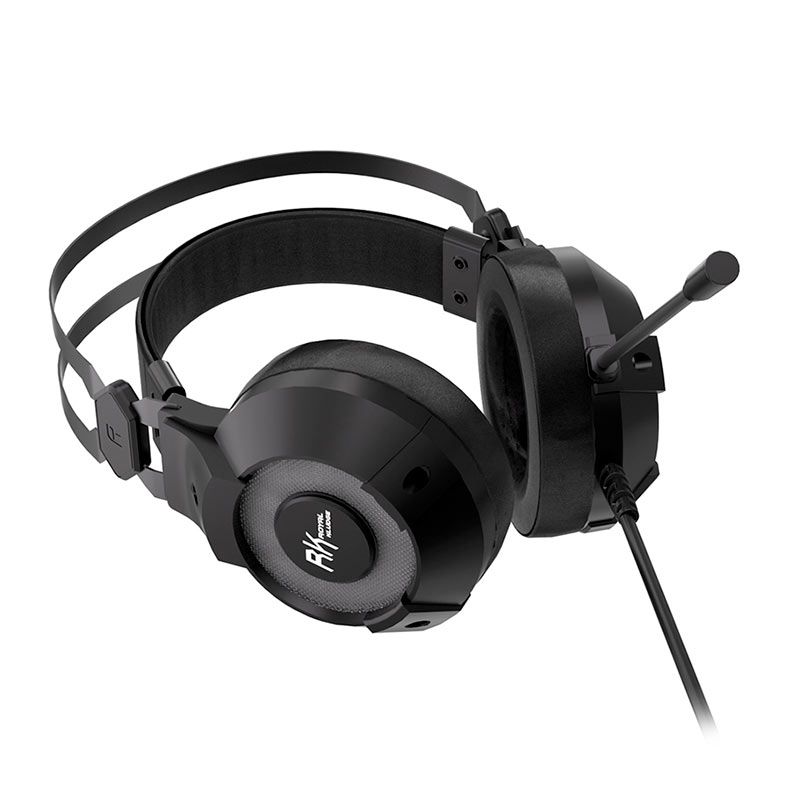 Headset Gamer Royal Kludge E9000, Drivers 50mm, Preto, RK-E9000-BK