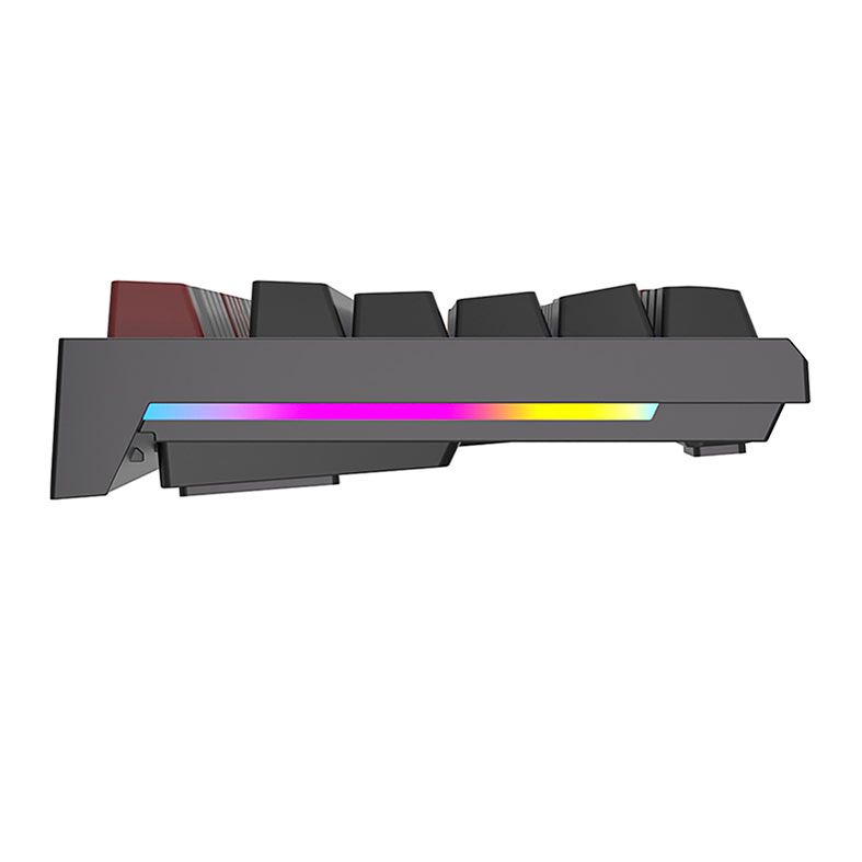 Teclado Mecanico Gamer Royal Kludge R87, RGB, Switch Blue, Preto, RKR87-BLAC-Q