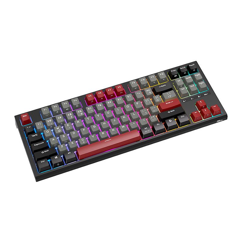 Teclado Mecanico Gamer Royal Kludge R87, RGB, Switch Blue, Preto, RKR87-BLAC-Q