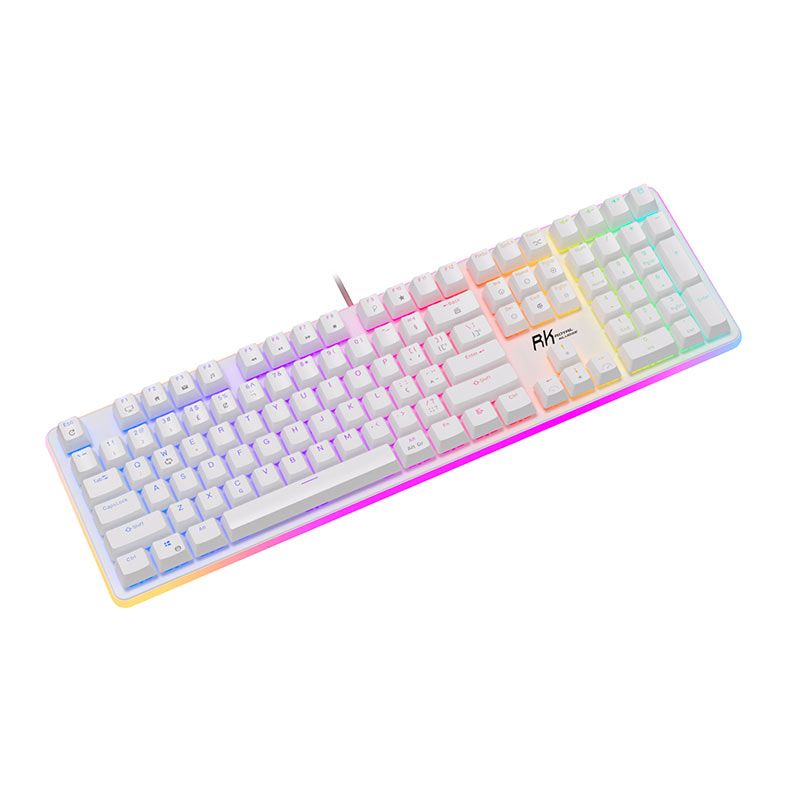 Teclado Mecanico Gamer Royal Kludge RK918, RGB, Switch Red, Branco, RK918-WHIT-H