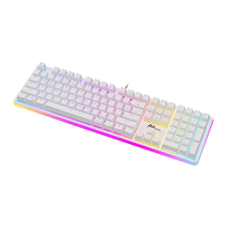 Teclado Mecanico Gamer Royal Kludge RK918, RGB, Switch Red, Branco, RK918-WHIT-H