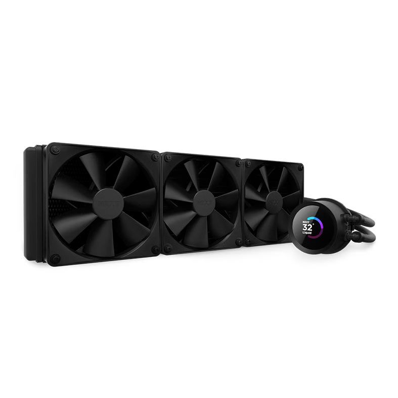 Water Cooler NZXT Kraken 360, Display LCD, 360mm, Preto, RL-KN360-B1
