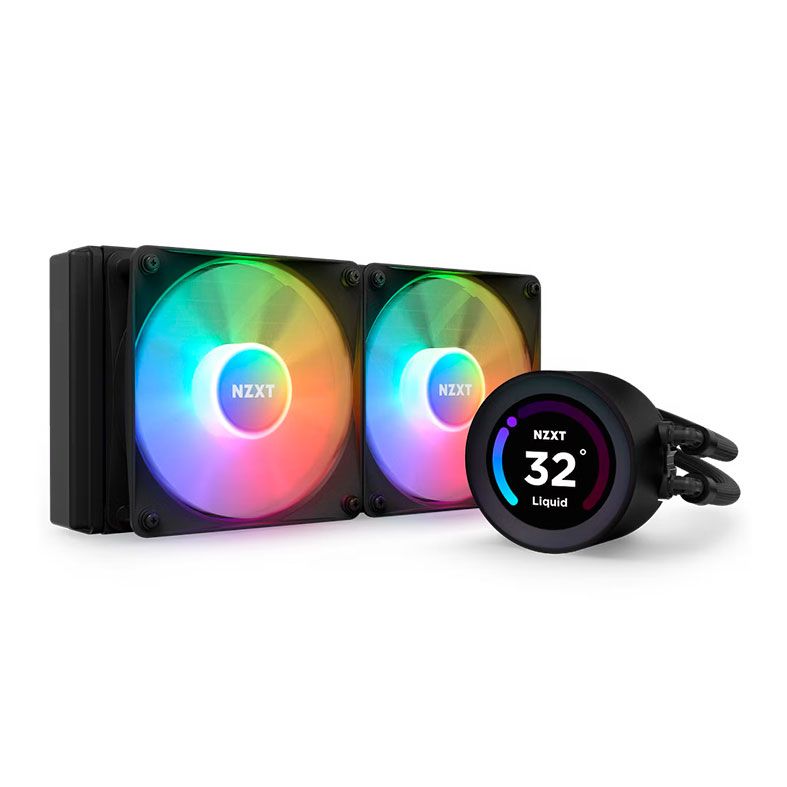 Water Cooler NZXT Kraken Elite 240 RGB, Display LCD, 240mm, Preto, RL-KR24E-B1