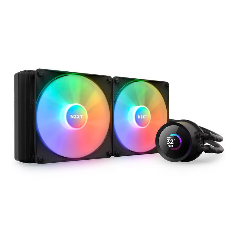 Water Cooler NZXT Kraken 280 RGB, Display LCD, 280mm, Preto, RL-KR280-B1