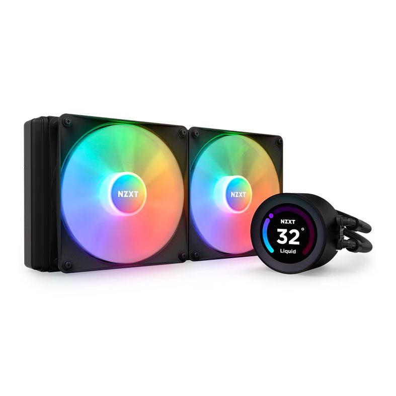 Water Cooler NZXT Kraken Elite 280 RGB, Display LCD, 280mm, Preto, RL-KR28E-B1