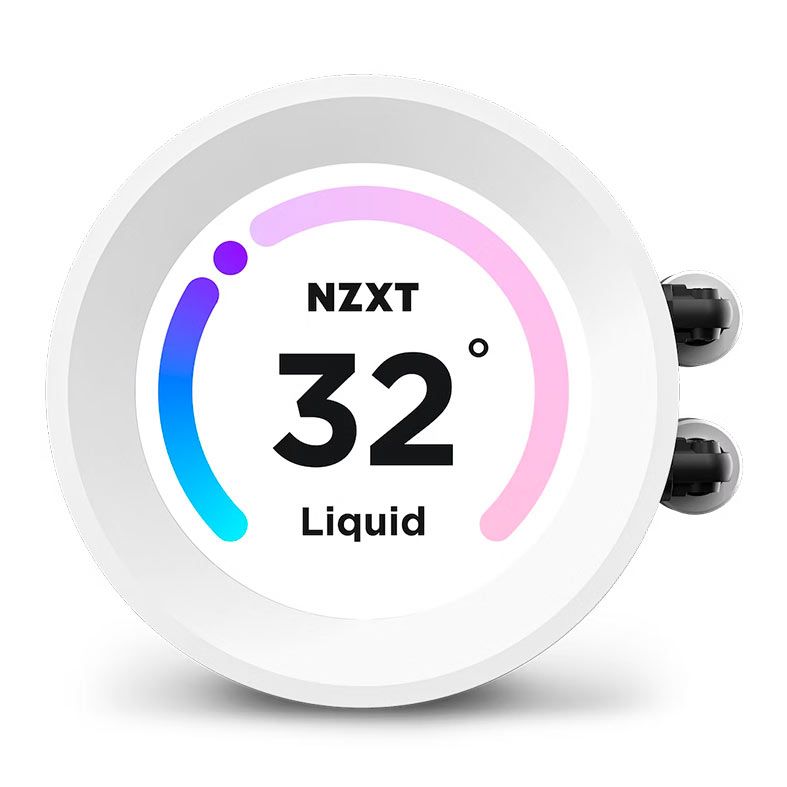 Water Cooler NZXT Kraken Elite 280 RGB, Display LCD, 280mm, Branco, RL-KR28E-W1