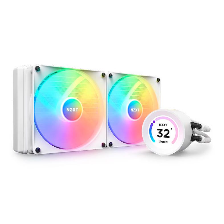 Water Cooler NZXT Kraken Elite 280 RGB, Display LCD, 280mm, Branco, RL-KR28E-W1