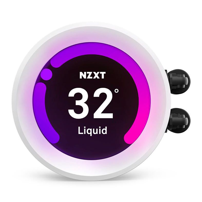 Water Cooler NZXT Kraken Z63 RGB, 280mm, Display LCD, Branco, RL-KRZ63-RW