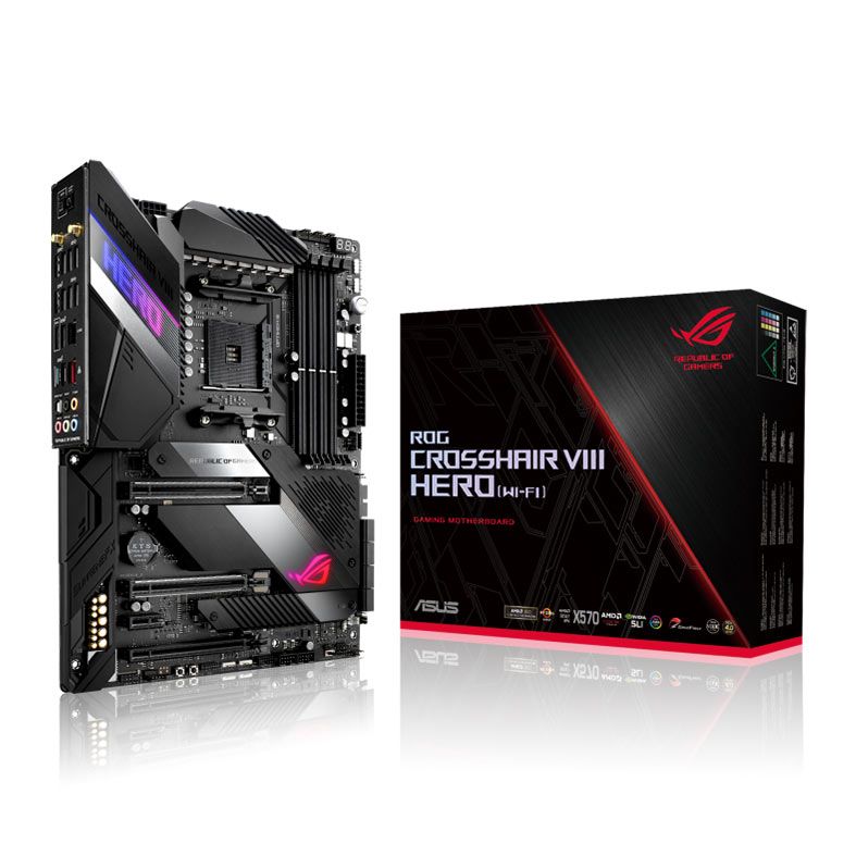 Placa Mae Asus ROG Crosshair VIII Hero WI-FI, DDR4, Socket AM4, ATX, Chipset AMD X570, ROG CROSSHAIR VIII HERO(WI-FI)
