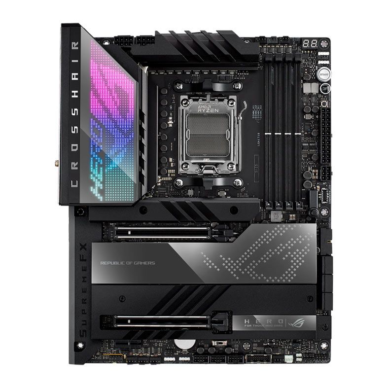 Placa Mae Asus ROG Crosshair X670E Hero, DDR5, Socket AM5, E-ATX, Chipset AMD X670, ROG-CROSSHAIR-X670E-HERO