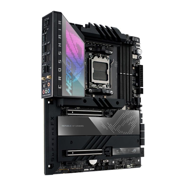 Placa Mae Asus ROG Crosshair X670E Hero, DDR5, Socket AM5, E-ATX, Chipset AMD X670, ROG-CROSSHAIR-X670E-HERO