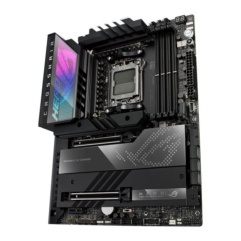 Placa Mae Asus ROG Crosshair X670E Hero, DDR5, Socket AM5, E-ATX, Chipset AMD X670, ROG-CROSSHAIR-X670E-HERO