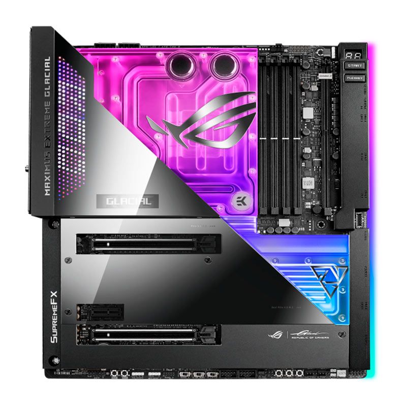 Placa Mae Asus Rog Maximus Z690 Extreme Glacial, DDR5, Socket LGA 1700, E-ATX, Chipset Intel Z690, ROG MAXIMUS Z690 EXTREME GLACIAL