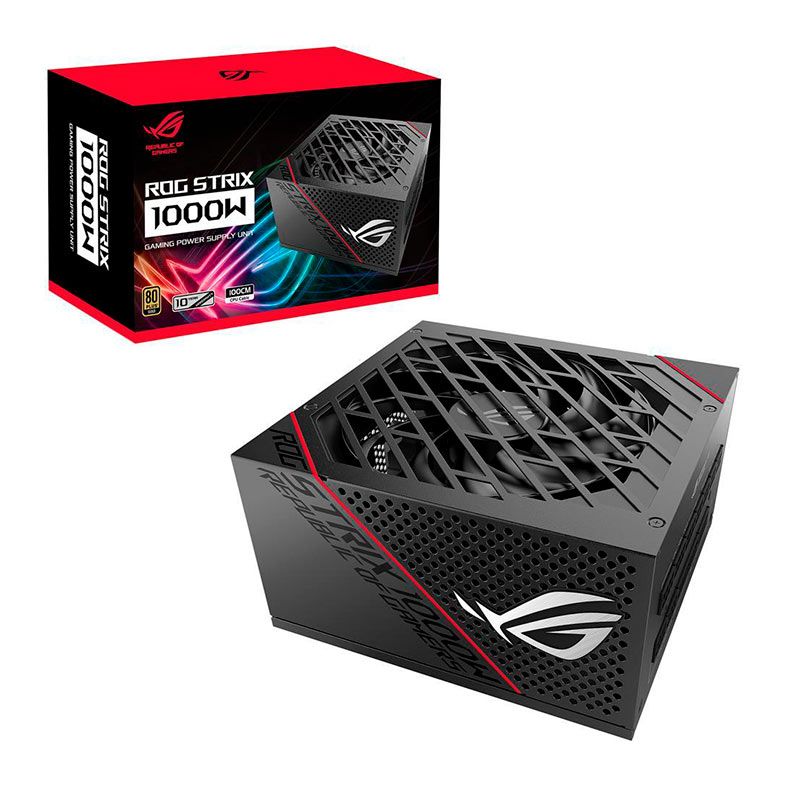 Fonte Asus ROG STRIX, 1000W, Full Modular, 80 Plus Gold, Preto, ROG-STRIX-1000G