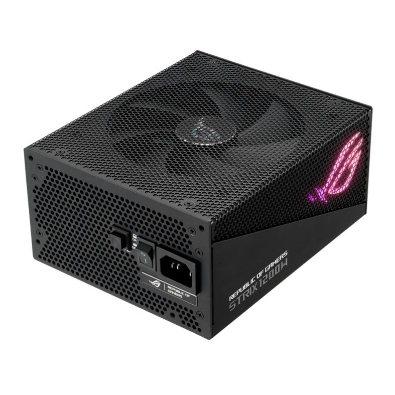 Fonte Asus ROG STRIX Aura Edition, 1200W, RGB, Full Modular, 80 Plus Gold, Preto, ROG-STRIX-1200G-AURA-GAMING