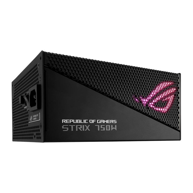 Fonte Asus ROG STRIX Aura Edition, 750W, RGB, Full Modular, 80 Plus Gold, Preto, ROG-STRIX-750G-AURA-GAMING