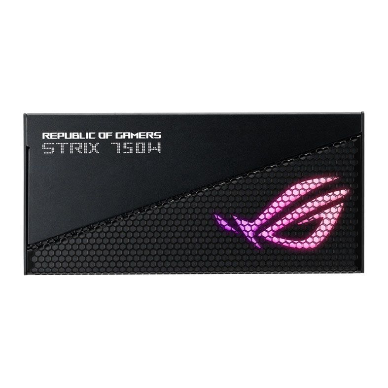 Fonte Asus ROG STRIX Aura Edition, 750W, RGB, Full Modular, 80 Plus Gold, Preto, ROG-STRIX-750G-AURA-GAMING
