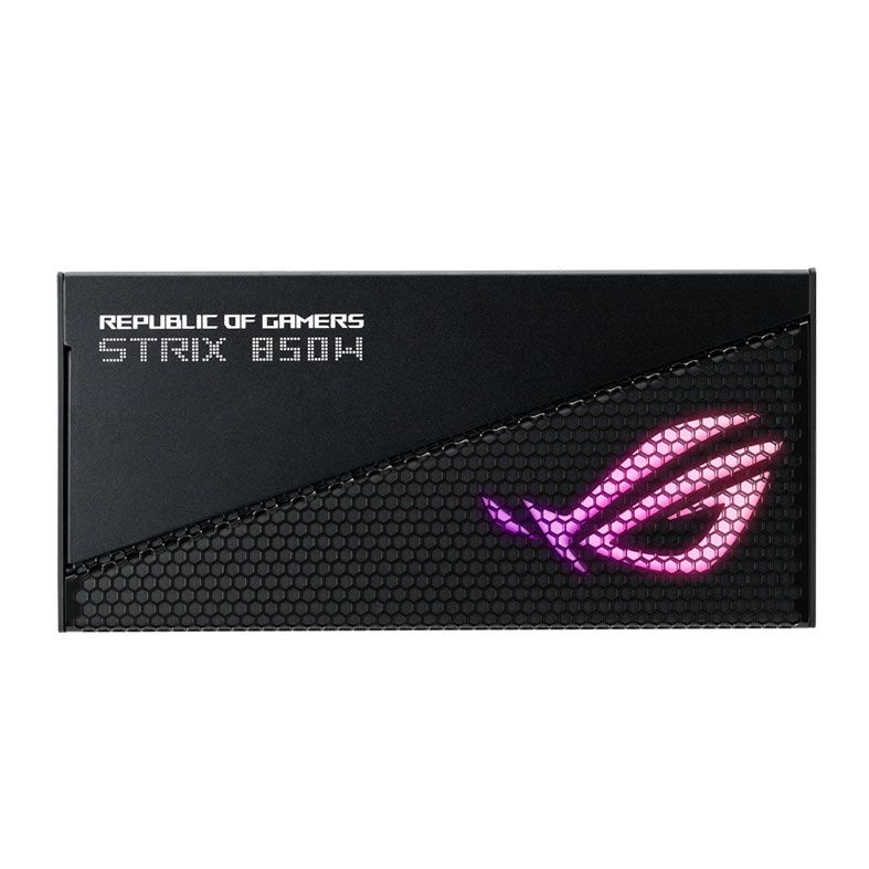 Fonte Asus ROG STRIX Aura Edition, 850W, RGB, Full Modular, 80 Plus Gold, Preto, ROG-STRIX-850G-AURA-GAMING